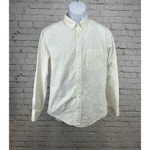 Everlane White 100% Cotton Long Sleeve Casual Collared Button Down Shirt Men’s M